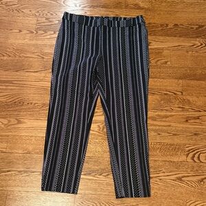 Zoe + Phoebe Pull-On Stretch waist classic pants business Women's pants size L